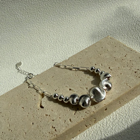 Smile Ball Bracelet – Gold Vermeil & Sterling Silver
